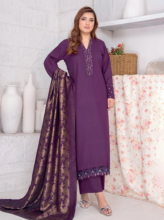 Roop by Riaz Arts Peach Wool Unstitched Collection 2026 (D-03)