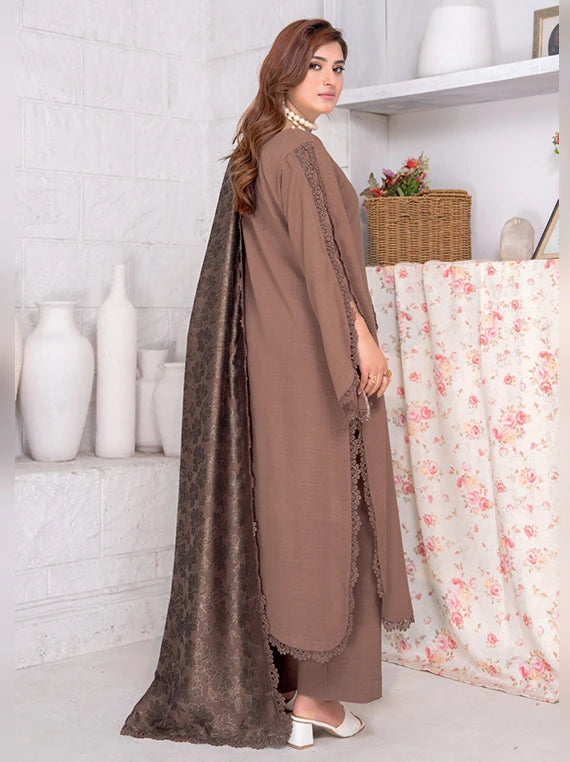 Roop by Riaz Arts Peach Wool Unstitched Collection 2026 (D-04)
