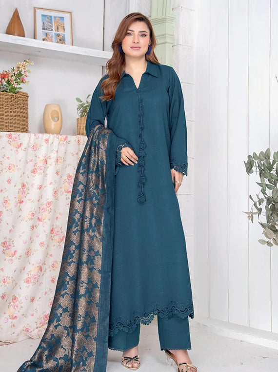Roop by Riaz Arts Peach Wool Unstitched Collection 2026 (D-05)