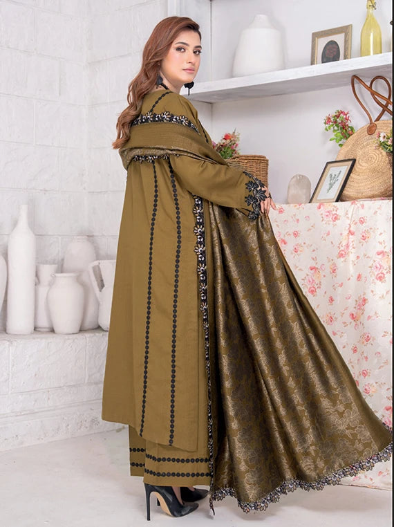 Roop by Riaz Arts Peach Wool Unstitched Collection 2026 (D-06)