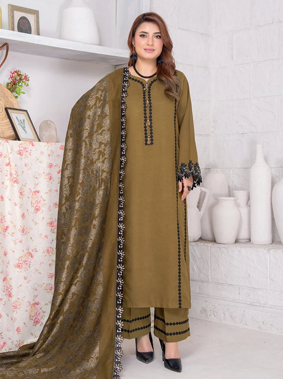 Roop by Riaz Arts Peach Wool Unstitched Collection 2026 (D-06)