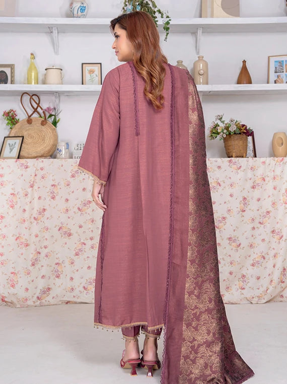 Roop by Riaz Arts Peach Wool Unstitched Collection 2026 (D-07)