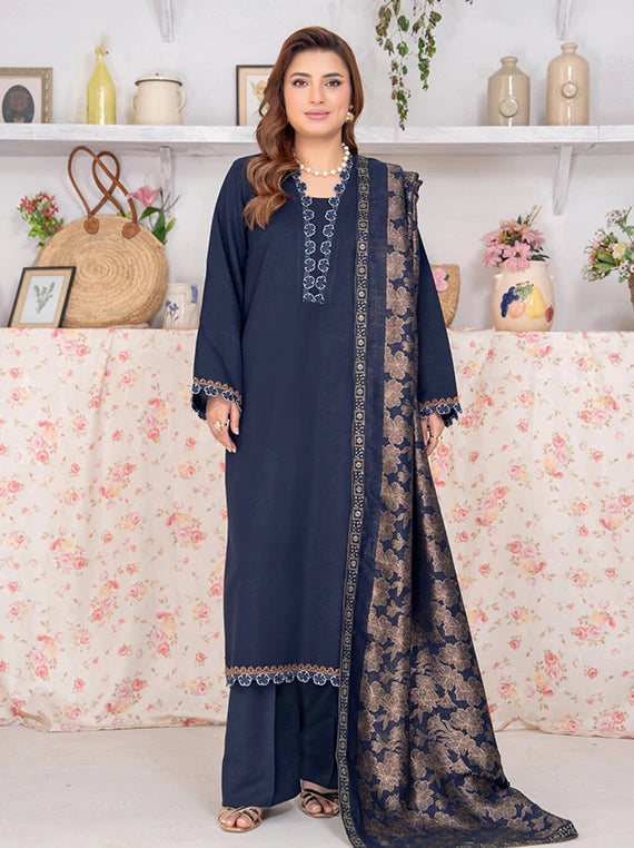 Roop by Riaz Arts Peach Wool Unstitched Collection 2026 (D-08)