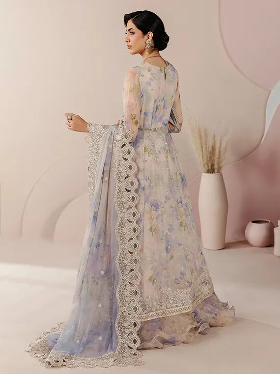 Roselle by Zarif Unstitched Embroidered & Printed Chiffon Collection 26 (01-HAVEN)