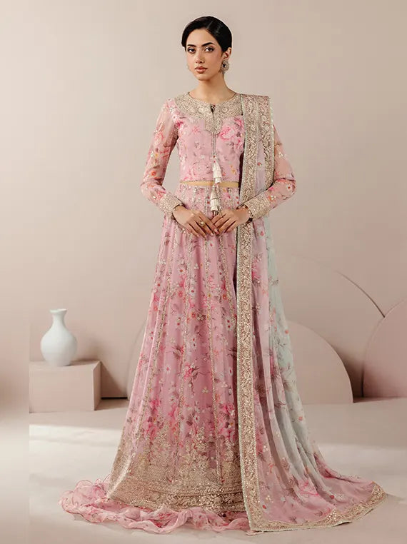 Roselle by Zarif Unstitched Embroidered & Printed Chiffon Collection 26 (04-REVERIE)