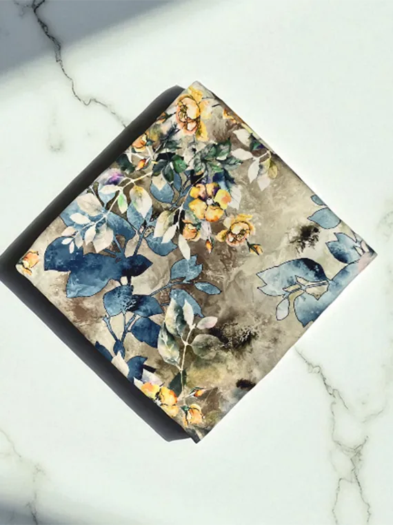 Rosy Touch Printed Linen Edit25 Vol-NS73 (NS73-08)