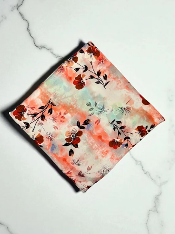 Rosy Touch Printed Linen Edit25 Vol-NS73 (NS73-14)