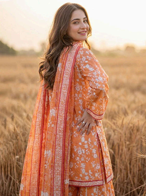 SAFWA Blueberry Printed Lawn Collection 2026 Vol-03 (D-10)