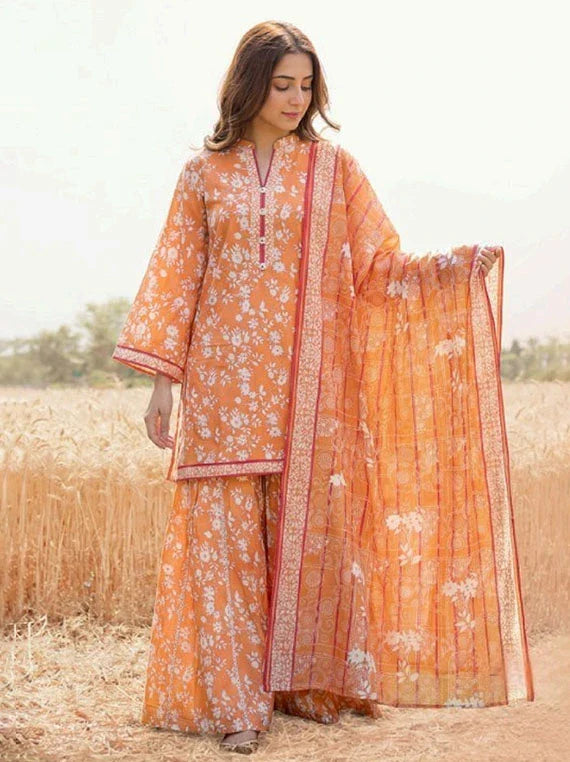 SAFWA Blueberry Printed Lawn Collection 2026 Vol-03 (D-10)