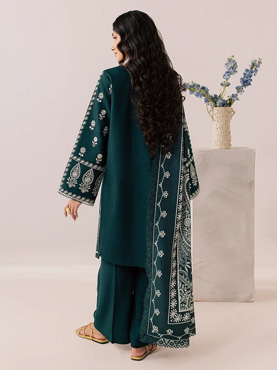 SAGE by Mahnur Embroidered Linen Unstitched Collection'26 (IM-04)