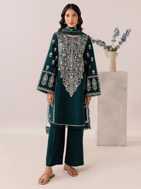 SAGE by Mahnur Embroidered Linen Unstitched Collection'26 (IM-04)