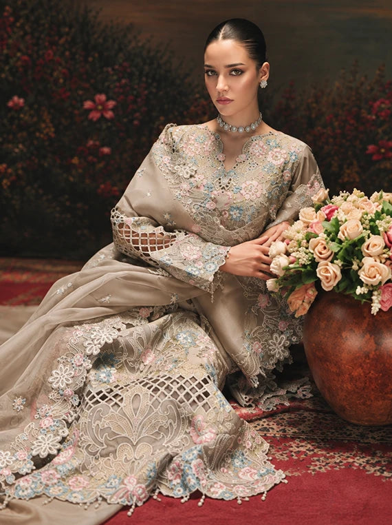 SAGE by RajBari Embroidered Luxury Unstitched Collection'26 (Isla ART-06)