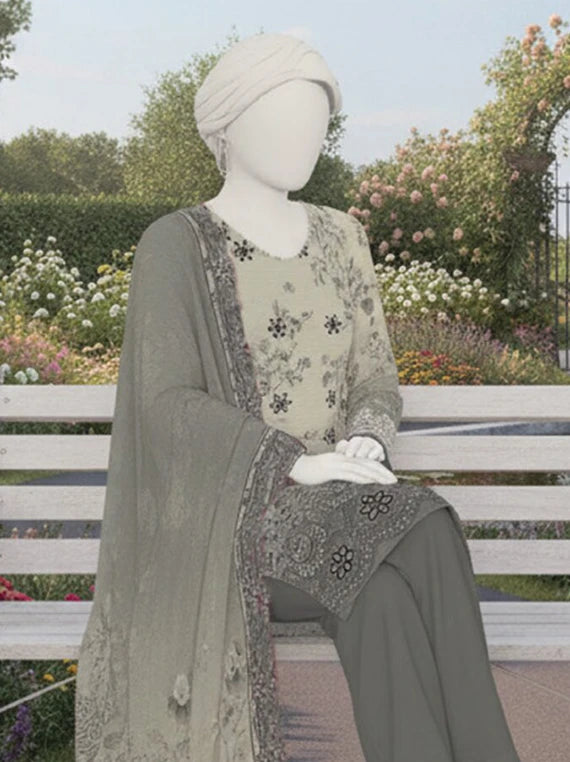 SANOBER by Abc Embroidered Lawn Collection 2026 (D-03)
