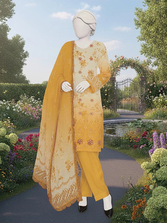 SANOBER by Abc Embroidered Lawn Collection 2026 (D-05)