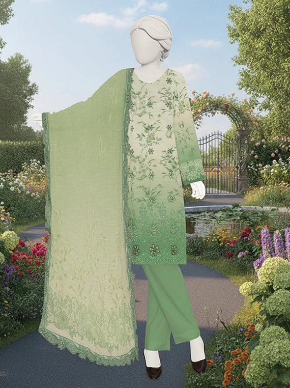 SANOBER by Abc Embroidered Lawn Collection 2026 (D-06)