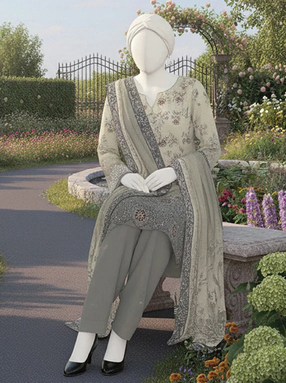 SANOBER by Abc Embroidered Lawn Collection 2026 (D-12)