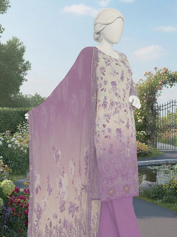 SANOBER by Abc Embroidered Lawn Collection 2026 (D-16)
