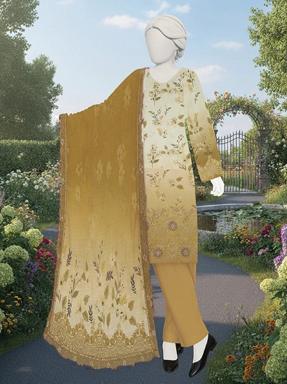 SANOBER by Abc Embroidered Lawn Collection 2026 (D-17)
