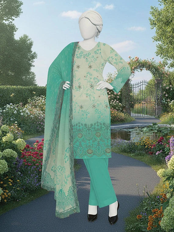 SANOBER by Abc Embroidered Lawn Collection 2026 (D-19)