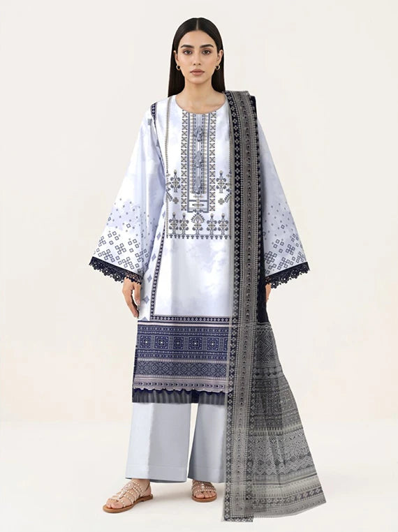 SAPPHIRE 3PC Printed Embroidered Lawn Collection 2026 (3PBE-WS26CL3-23)