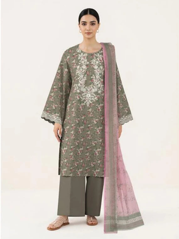 SAPPHIRE 3PC Printed Embroidered Lawn Collection 2026 (3PBE-WS26CL3-24)