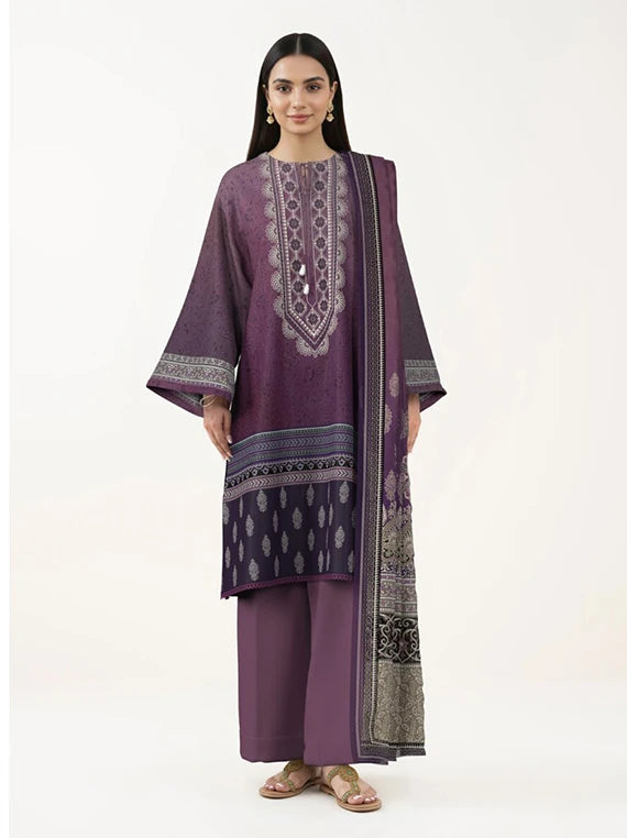 SAPPHIRE 3PC Printed Embroidered Lawn Collection 2026 (3PBE-WS26CL3-30)