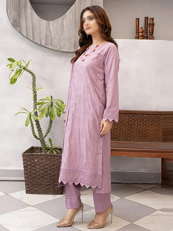 SAQAFAT by Fantak Dhanak Cherry Slub Unstitch Collection 26' Vol-584 (D-05)