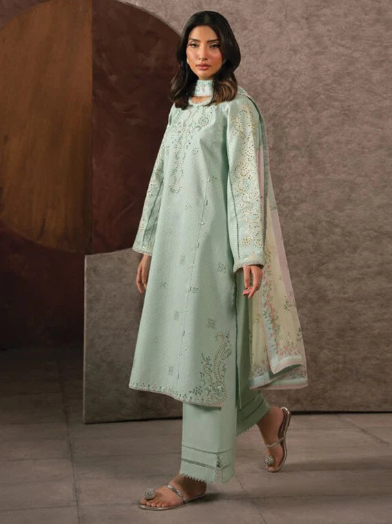 SERAN Eid Lux Embroidered Lawn Collection 2026 (D-01 SELISE)