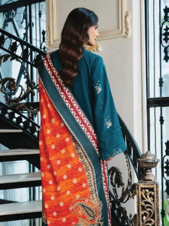 SERENE by Hum Dum Embroidered Dhanak Collection 2025 (D-01)