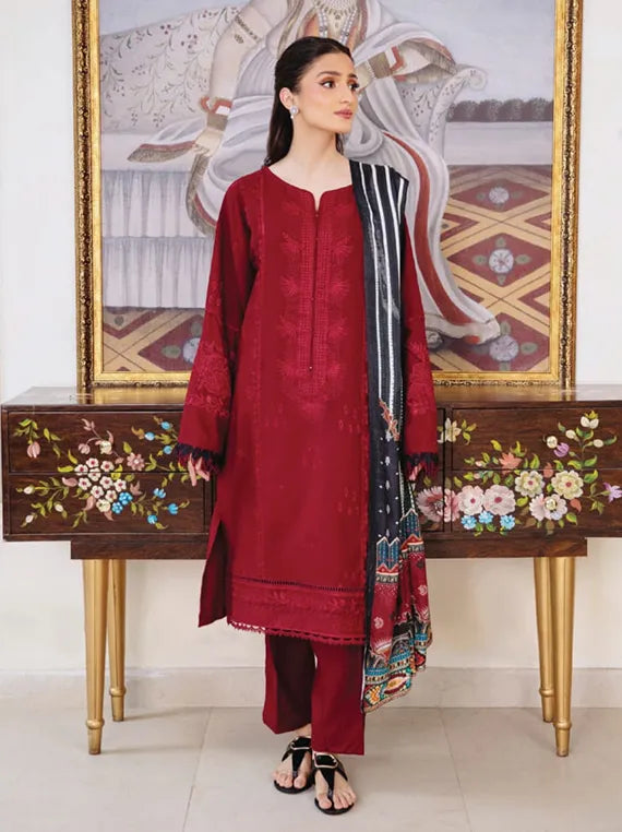 SERENE by Hum Dum Embroidered Dhanak Collection 2025 (D-05)