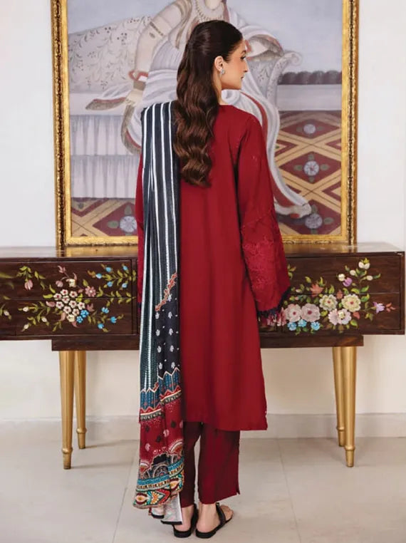 SERENE by Hum Dum Embroidered Dhanak Collection 2025 (D-05)