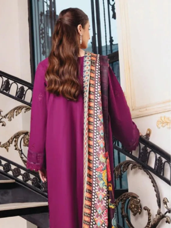 SERENE by Hum Dum Embroidered Dhanak Collection 2025 (D-07)