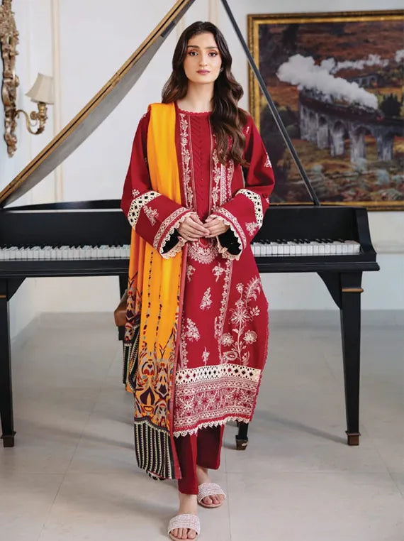 SERENE by Hum Dum Embroidered Dhanak Collection 2025 (D-10)