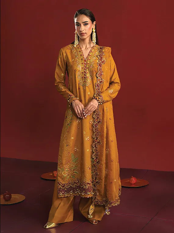 SHAGUN by Neeshay Embroidered RawSilk Collection 2025 (03-ZARPOSH)
