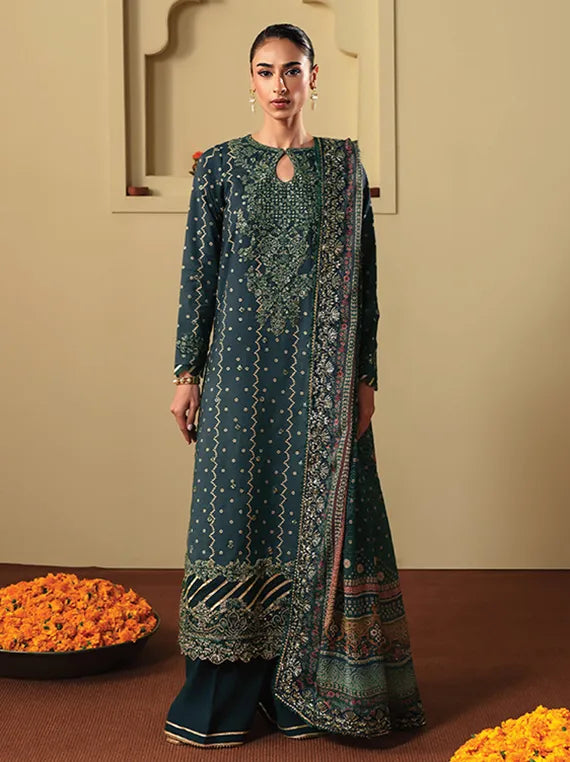 SHAGUN by Neeshay Embroidered RawSilk Collection 2025 (05-SAROSH)