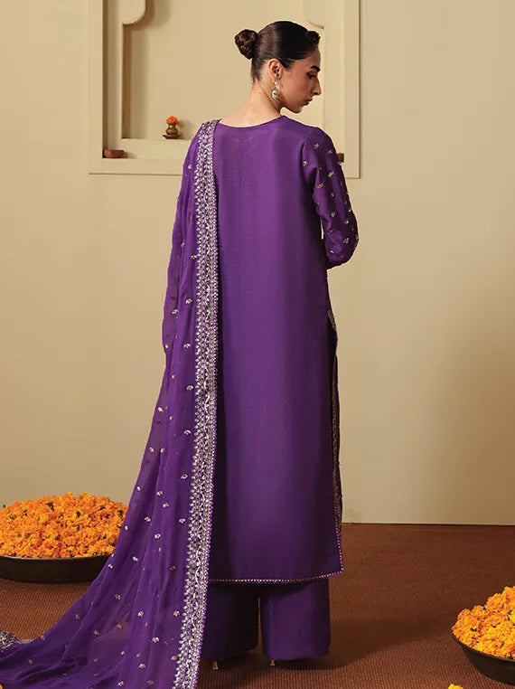 SHAGUN by Neeshay Embroidered RawSilk Collection 2025 (06-ZAREESHA)