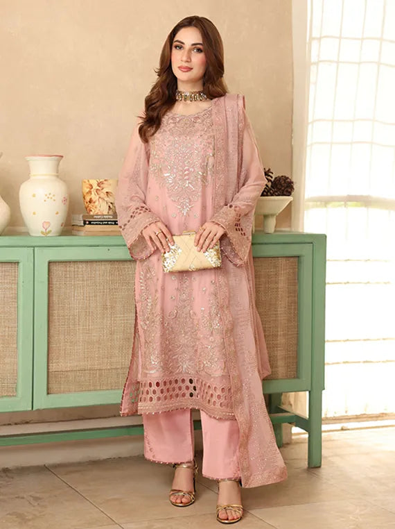 SONEHRI by Ramsha Embroidered Chiffon Collection 2025 Vol-02 (BB-201)