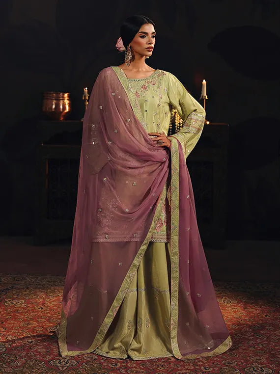 SUROOR by Ramsha Embroidery Festive Formal By Ramsha Collection'26 (SR-105 Chambeli)