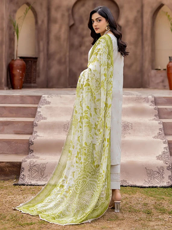 Saffron Chicken Kari Lawn Collection 2026 by Azam Arts (D-01)