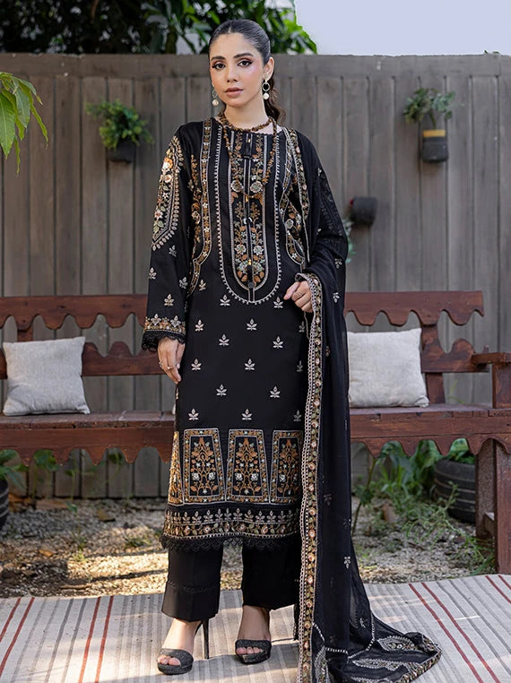 Saffron Embroidered Viscose Unstitched Collection 2026 by Azam Arts (D-2318)