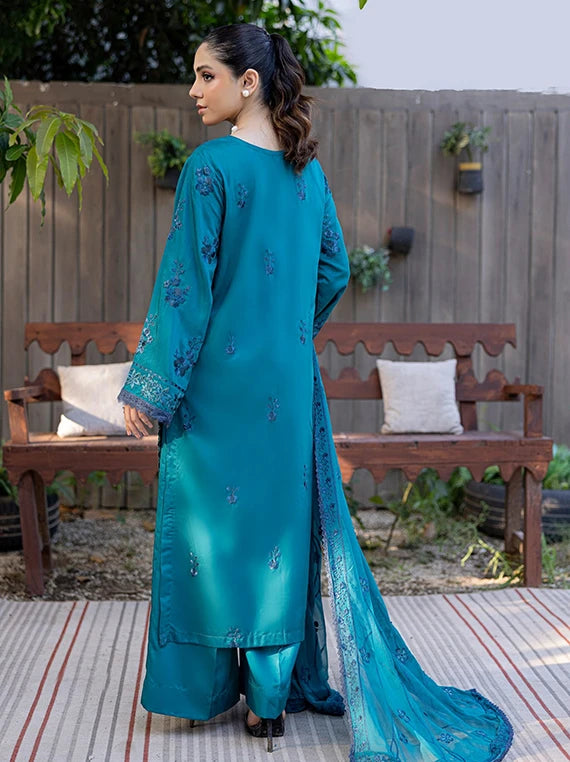 Saffron Embroidered Viscose Unstitched Collection 2026 by Azam Arts (D-2320)