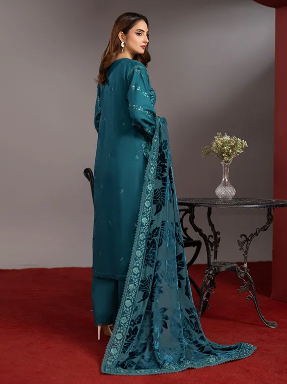 Saffron Embroidered Viscose Collection 2025 Vol-03 by Azam Arts (D-04)