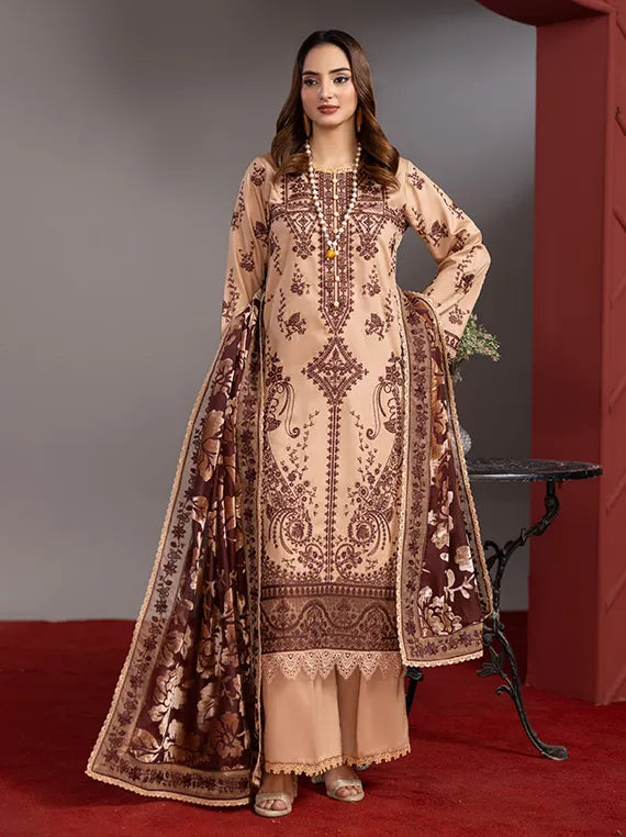 Saffron Embroidered Viscose Collection 2025 Vol-03 by Azam Arts (D-06)