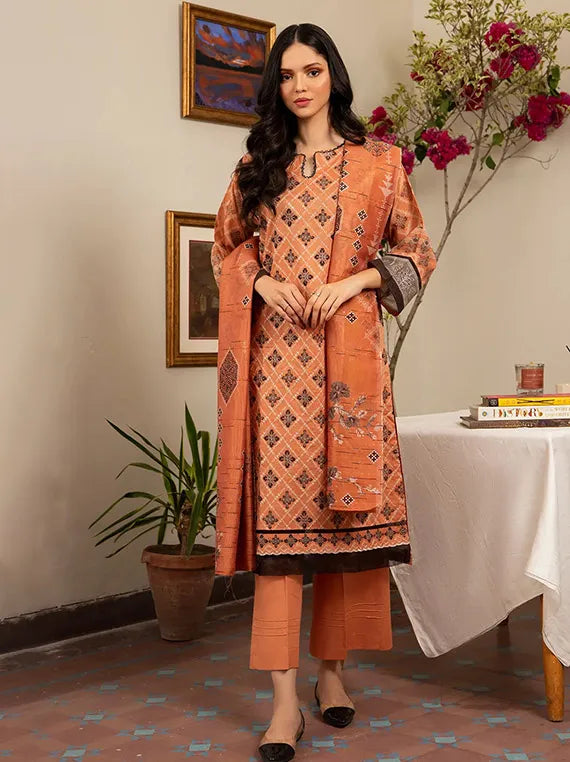 Sahl Embroidery Luxury Lawn Collection 2024 By RashidTex (D-7440)