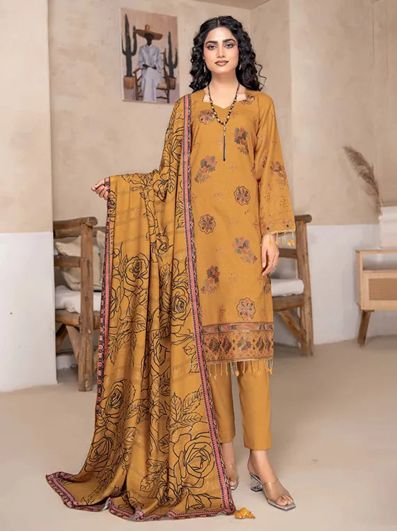 Sama Embroidered Zari Wool Collection 2025 by Chawla Fabrics (D-04)