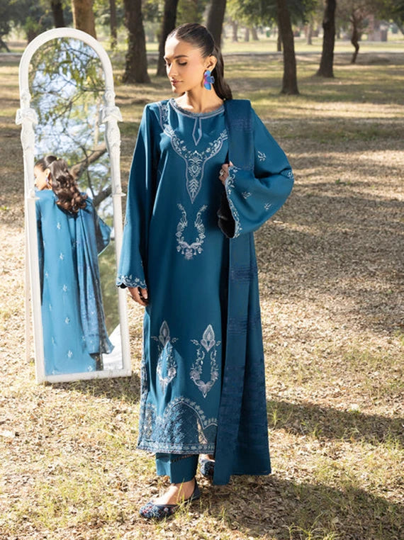 Sanam Saeed Dhanak Embroidered Collection 2026 (D-01)