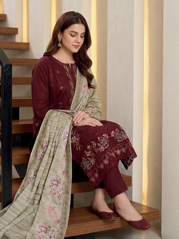 Saphira by Tawakkal Fabrics Embroidered Satin Unstitched Collection'26 (D-5776)