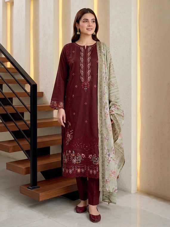Saphira by Tawakkal Fabrics Embroidered Satin Unstitched Collection'26 (D-5776)