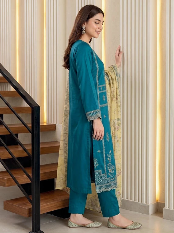 Saphira by Tawakkal Fabrics Embroidered Satin Unstitched Collection'26 (D-5787)