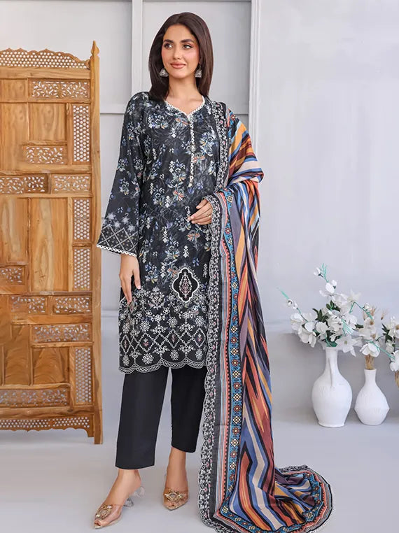 Sarah Embroidered Lawn Collection 2025 Vol-01 by Rana Arts